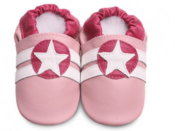 Детские мокасины из натуральной кожи SHOOSHOOS SPK44 Pink Sport Star (размер M)