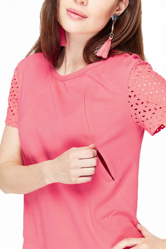 Платье для беременных и кормящих ЮЛА МАМА Dream (размер M, розовый)