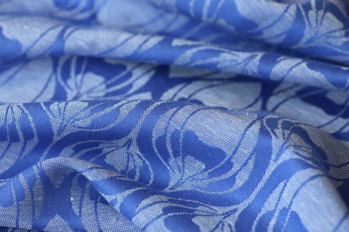 Слинг-шарф YARO SLINGS La Fleur Blue Natural Hemp (4,2 м)