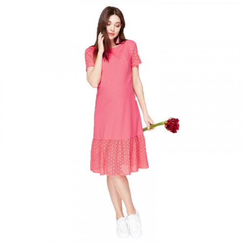 Платье для беременных и кормящих ЮЛА МАМА Dream (размер L, розовый)