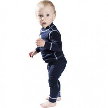Термолеггинсы детские NORVEG Soft Merino Wool (размер 128-134, синий)
