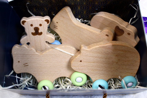 Подарочный набор деревянных игрушек SLINGOPARK «Зверушки»