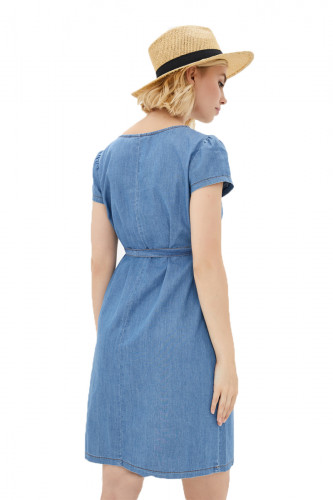 Платье для беременных и кормящих ЮЛА МАМА Grace (размер M, голубой)