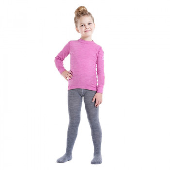 Термоколготки детские NORVEG Soft Merino Wool (размер 110-116, серый)