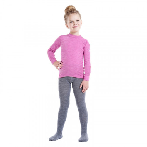 Термоколготки детские NORVEG Soft Merino Wool (размер 134-140, серый)