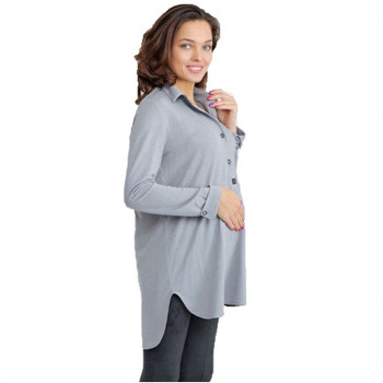 Туника для беременных и кормящих MAMA TYTA Моника (размер L, серый)