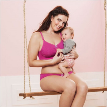 Топ для беременных и кормящих бесшовный ANITA 5097 (размер M, Hot Pink)