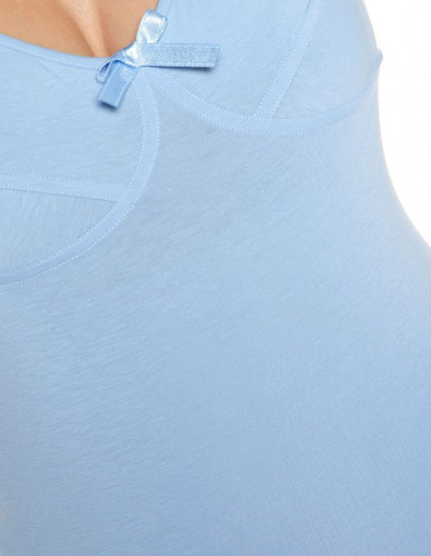 Ночная рубашка для беременных и кормящих МАМИН ДОМ 24130 (размер 50, голубой)