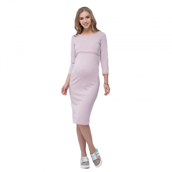 Платье для беременных и кормящих ЮЛА МАМА Lolly розовое