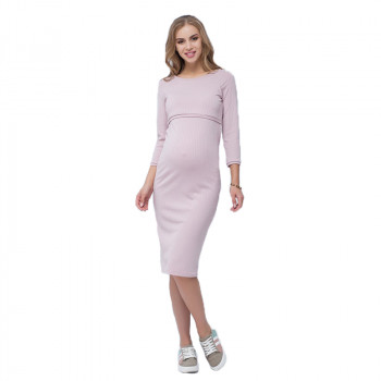 Платье для беременных и кормящих ЮЛА МАМА Lolly (размер XS, розовый)