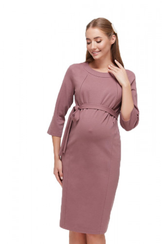 Платье для беременных и кормящих ЮЛА МАМА Isabelle (размер S, розовый)
