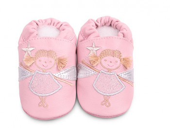 Детские мокасины из натуральной кожи SHOOSHOOS GPK09 Pink Fairy (размер S)