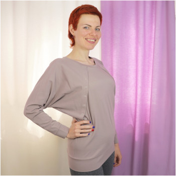 Джемпер для беременных и кормящих ГРУДНИЧОК «Лантана» (размер 46)