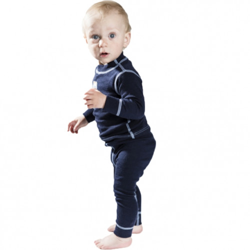 Термолеггинсы детские NORVEG Soft Merino Wool (размер 116-122, синий)