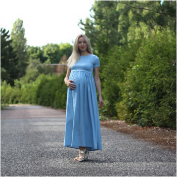 Сарафан для беременных и кормящих мам HIGH HEELS MOM (размер S/M, голубой)