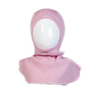 Термошапка-шлем из шерсти мериноса MAM ManyMonths розовая