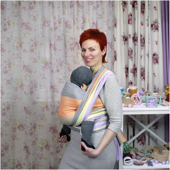 Слинг-шарф LUNA DREAM Spring Pastel Bamboo (40 % бамбука) (4,6 м)