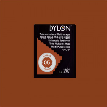 Многоцелевой краситель для ручного окрашивания ткани DYLON Multipurpose Havana Brown