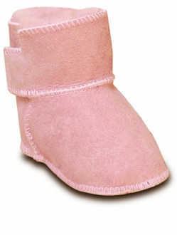 Детские ботинки на овчине HOPPEDIZ (размер 20-21, розовый)