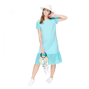 Платье для беременных и кормящих ЮЛА МАМА Dream (размер S, голубой)