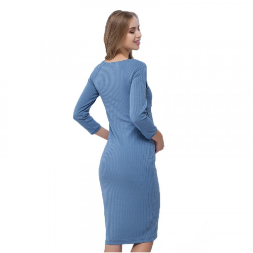 Платье для беременных и кормящих ЮЛА МАМА Lolly (размер XS, голубой)