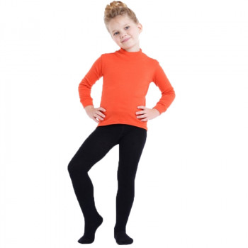 Термоколготки детские NORVEG Merino Wool (размер 134-140, чёрный)