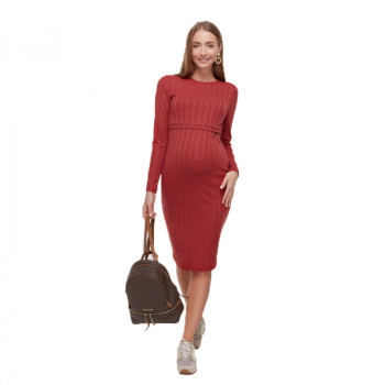 Платье для беременных и кормящих ЮЛА МАМА Gwen (размер M, красный)