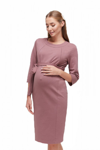 Платье для беременных и кормящих ЮЛА МАМА Isabelle (размер L, розовый)