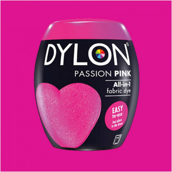 Краска для окрашивания ткани в стиральной машине DYLON Machine Use Passion Pink (бочонок)
