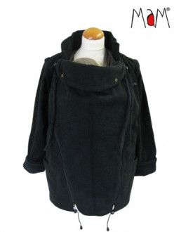 Слингожакет флисовый MAM Jacket Two-Way Deluxe Licorice Black (размер XS, чёрный)