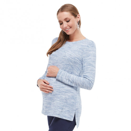 Туника для беременных и кормящих мам ЮЛА МАМА Kim (размер XS, голубой)
