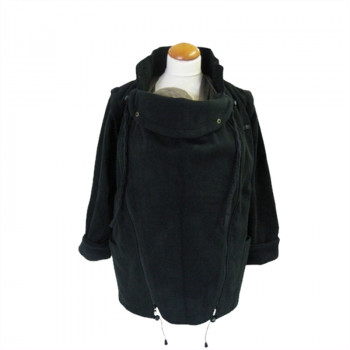 Слингожакет флисовый MAM Jacket Two-Way Deluxe Licorice Black (размер L, чёрный)