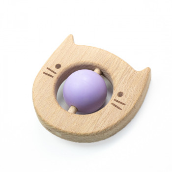 Прорезыватель для зубов SLINGOPARK «Деревяшка Котёнок»