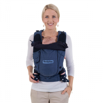 Май-рюкзак HOPPEDIZ BONDOLINO Slim-fit Blue-Melange