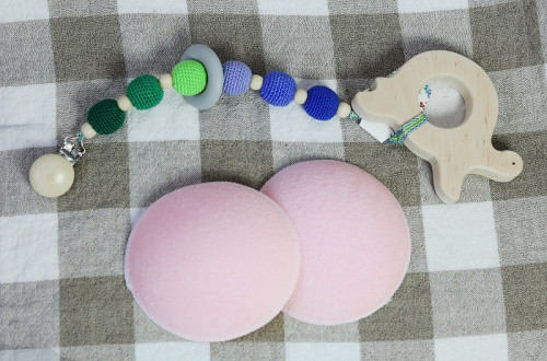 Прокладки для груди из махровой ткани SLINGOPARK (розовый)