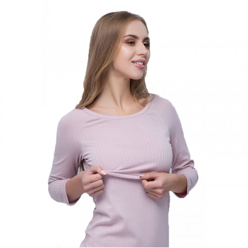Платье для беременных и кормящих ЮЛА МАМА Lolly (размер XS, розовый)