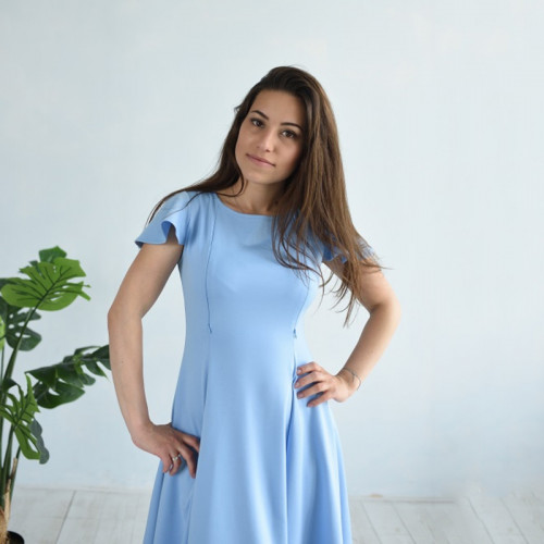 Платье Золушка HIGH HEELS MOM (голубой, размер S/M)