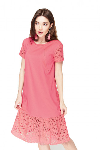 Платье для беременных и кормящих ЮЛА МАМА Dream (размер L, розовый)
